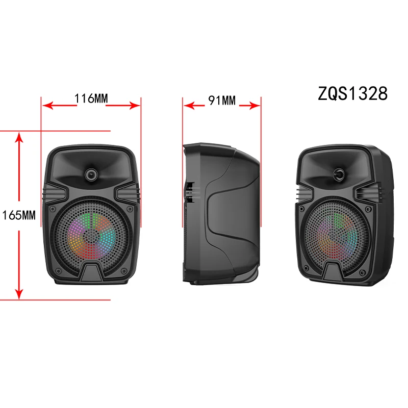 ZQS1328 Wireless TWS Portable Speaker - Party with Lights