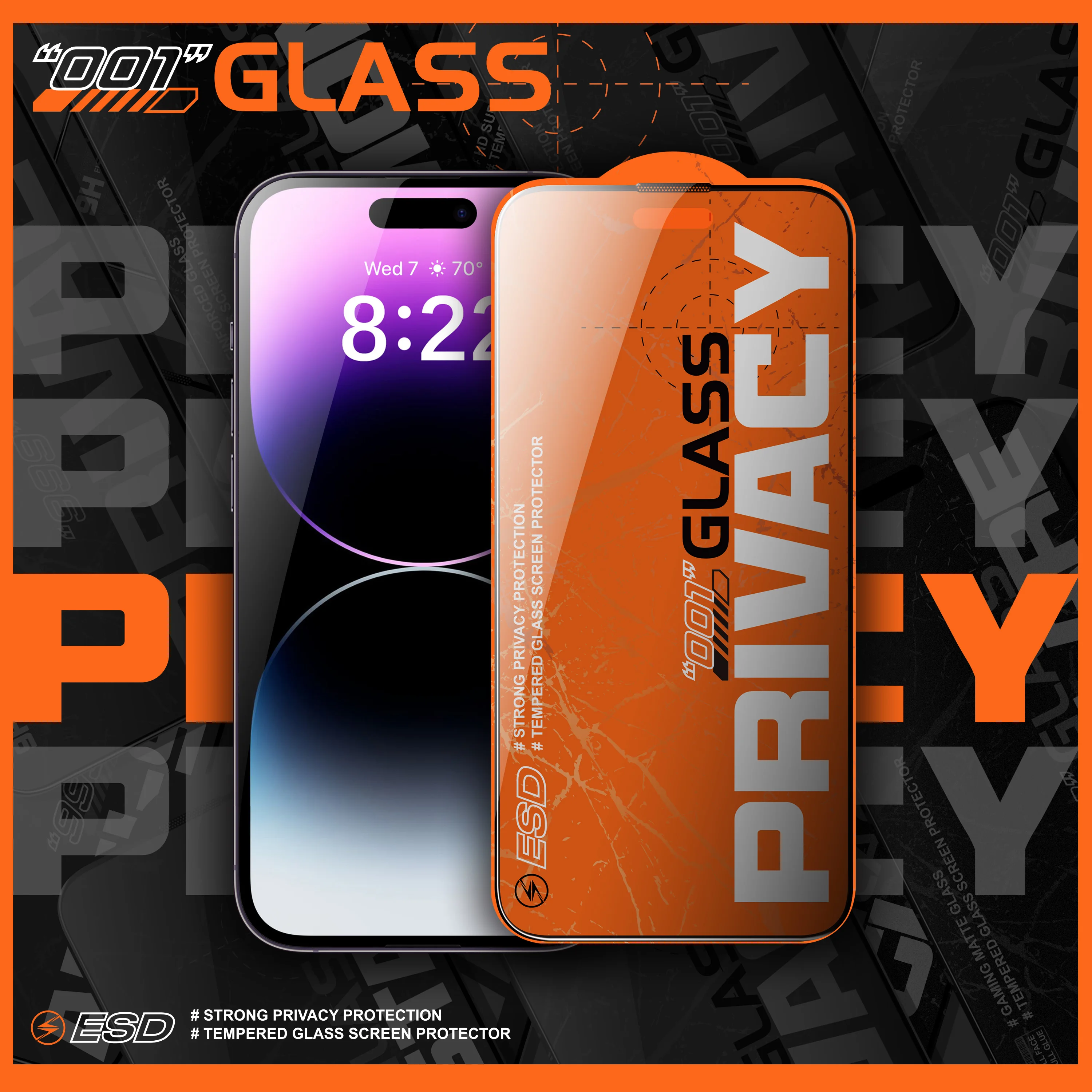 Premium Matte Og Anti Spy Screen Protectors For Iphone Phone Tempered