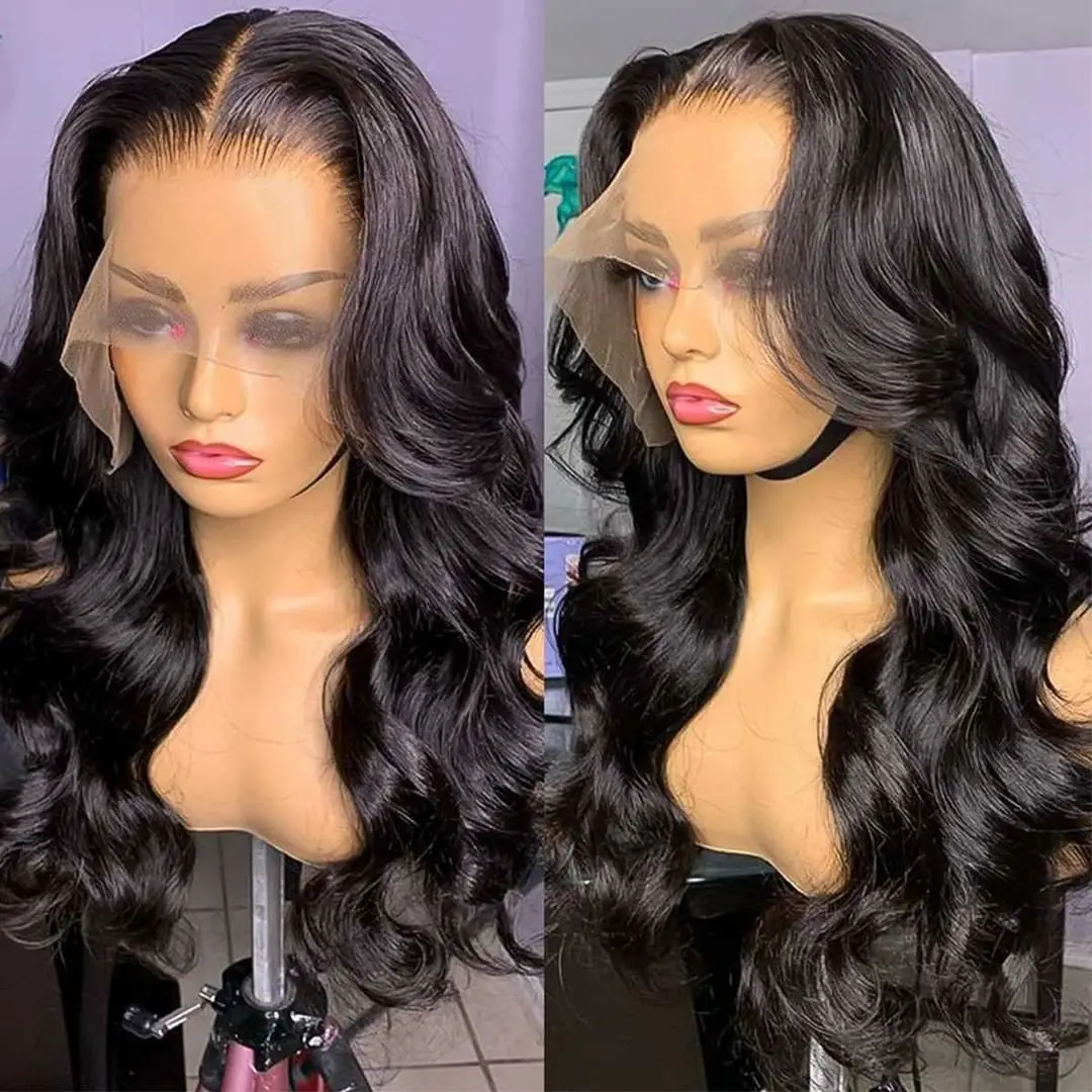 Perruque Cheveux Humains Brésiliens 16 Pouces - Densité 200% Bouclée - Bonnet Moyen Fermeture - Neuf