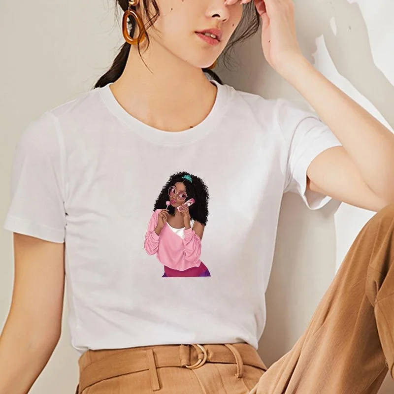 Africa Girl Style High Density Custom Heat Transfer Printing Sticker for Garment T-Shirt Decorative DIY Clothes Accessories
