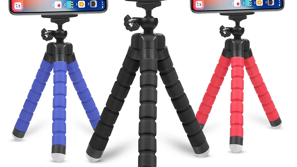2021 New Collapsible Octopus Camera Mini Tripod,Flexible Cell Phone