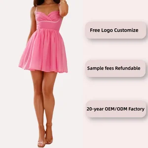 High Quality Ruched Solid Colors V Neck Mini Dress High Waist Rhinestone Strap Dress Women Clothing for Party
