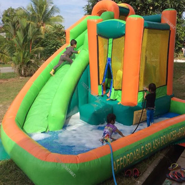 充气弹跳屋滑水公园便宜的充气游泳池 - buy largest inflatable pool