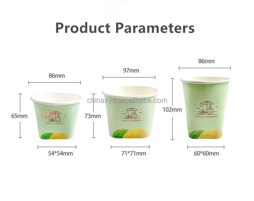 Hot-selling manufacturer Square customized disposable thickened packaged yogurt and ice cream household ice cream cup with lid supplier