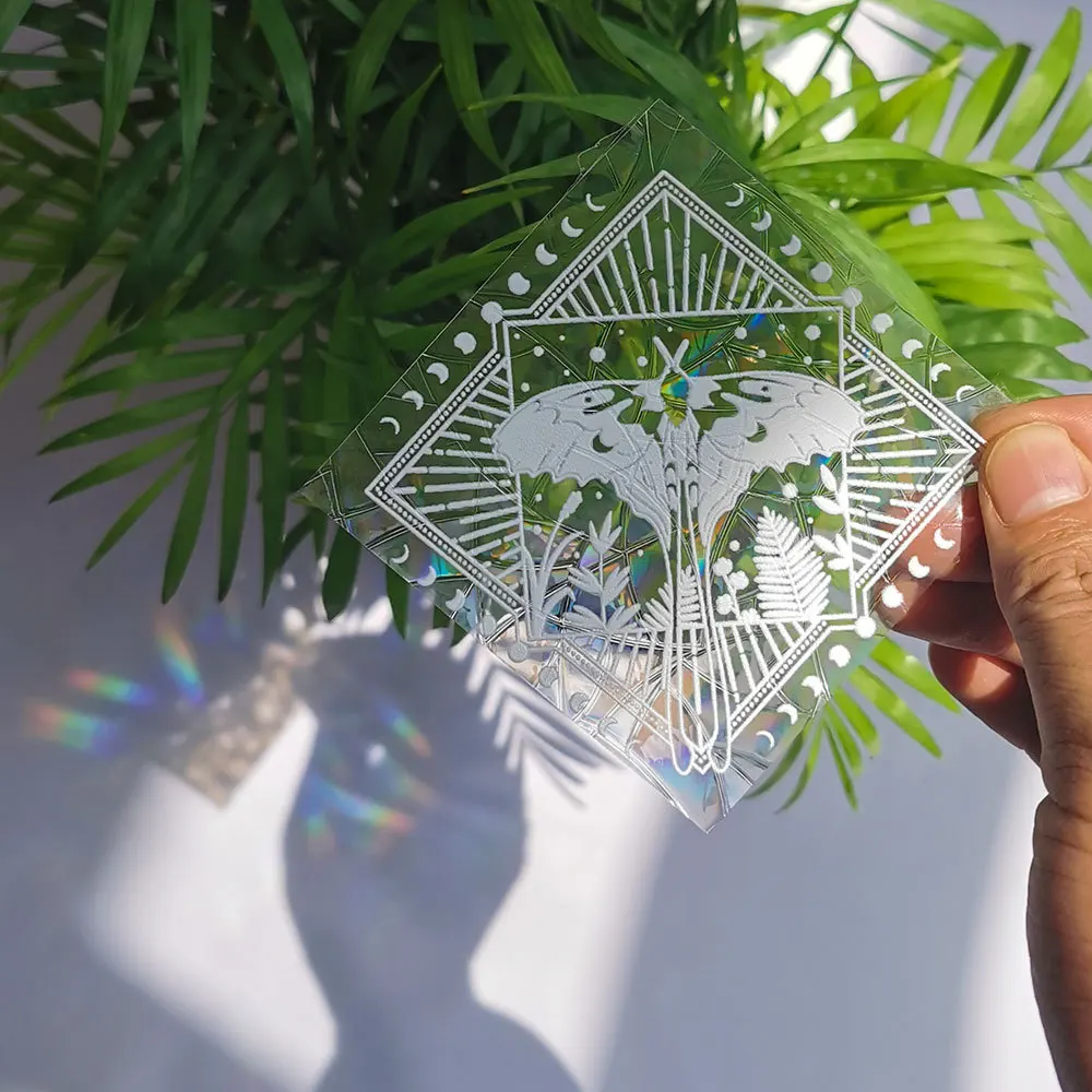 Adesivi Finestra Prisma Arcobaleno – 6 Pezzi Con Farfalle, Uccelli E Fiori, Effetto Suncatcher