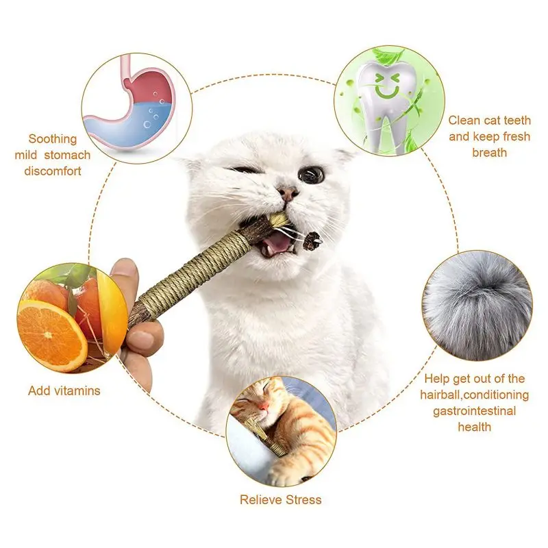 Wholesale Teeth Cleaning Cat Chew Toy Catnip Toy Interactive Silvervine
