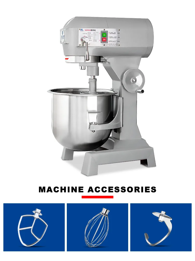 Industrial Dough Mixer Machine CM-B20 Bakery Dough Mixer Machine 20L Chefmax