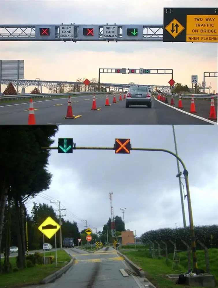 Red Cross Green Arrow Signal Lamp Semaphore Traffic Light Parking Lot zebra Crossing Indicator Light