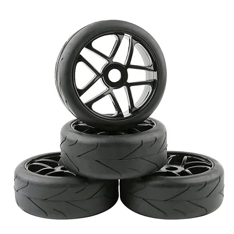 Od 100mm Rc On Road Tire And Wheel Rim Set For 1/8 Scale Rc Car Parts ...