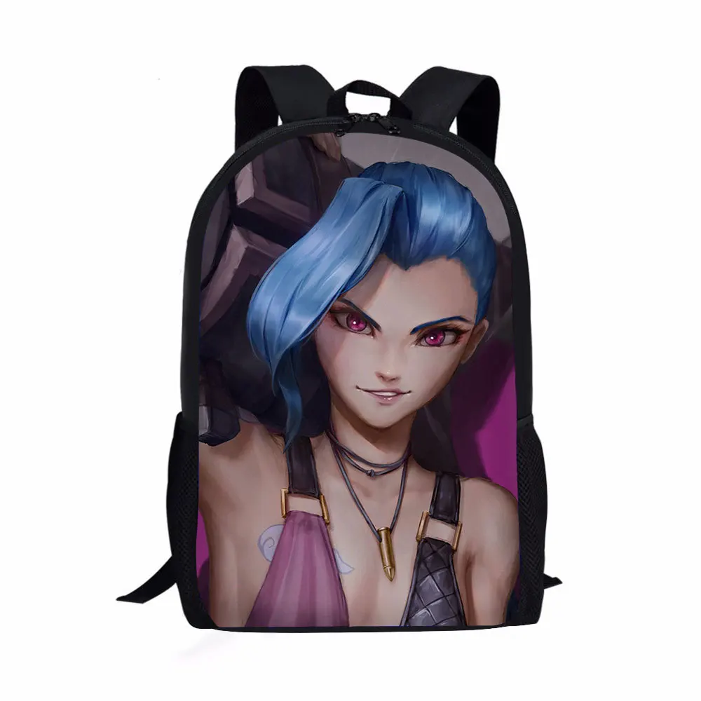 Wholesale Schoolbag Backpack Shoulders Bag for League of Legends Arcane  pattern Vi Jinx Jayce Caitlyn From m.