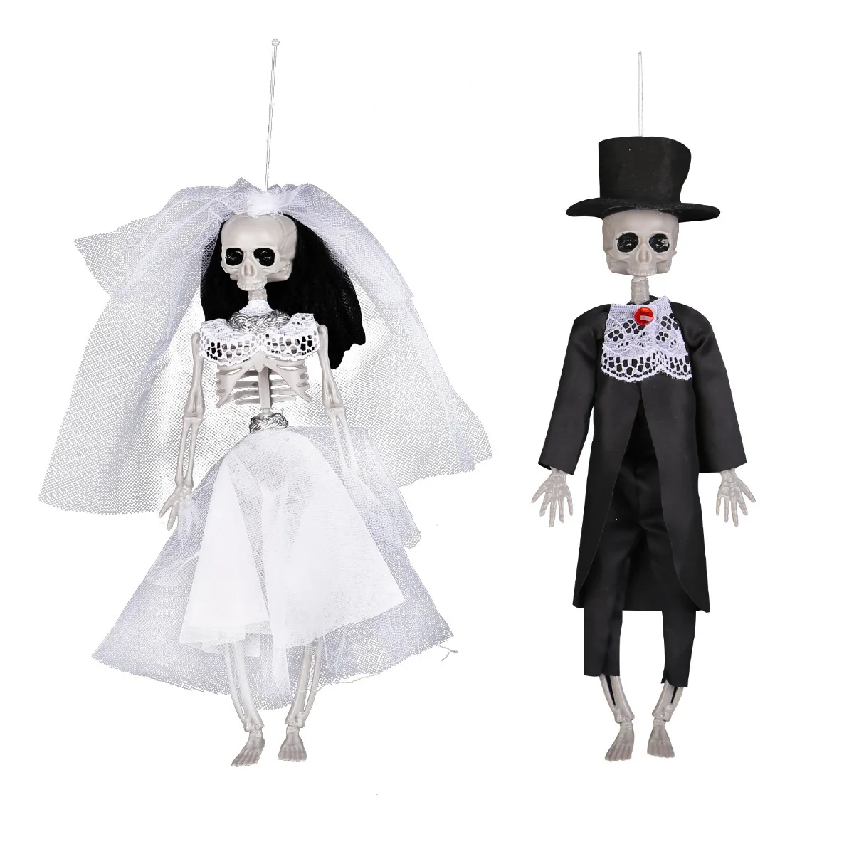 Hot Selling Chamber of Secrets Bar Party Trick Prop Halloween Decoration Skeleton Bride Groom Pendant