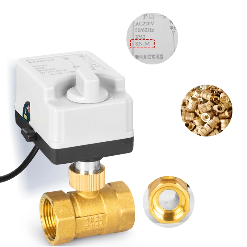 DN40 Smart WiFi Flood Detection Electric Ball Valve Mobile Phone Remote Alarm Shut-off Valve for Pipeline System