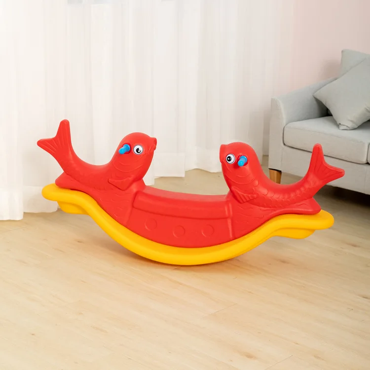 Feelkids PE Plastic Ride-On Rocking Horse Toy for Kids Ages 5-7 Unisex Indoor Amusement Park Use details