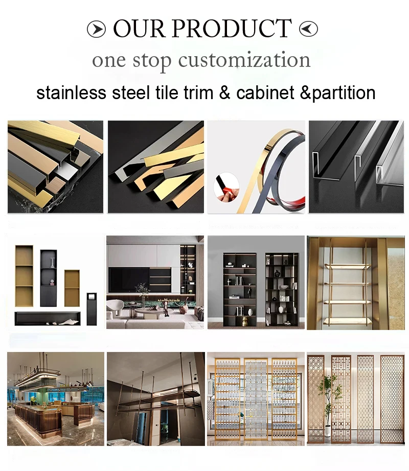 Panel Inlay Strips Metal Decorative Wall Strips Inlay Strips Stainless Steel U Interior ...