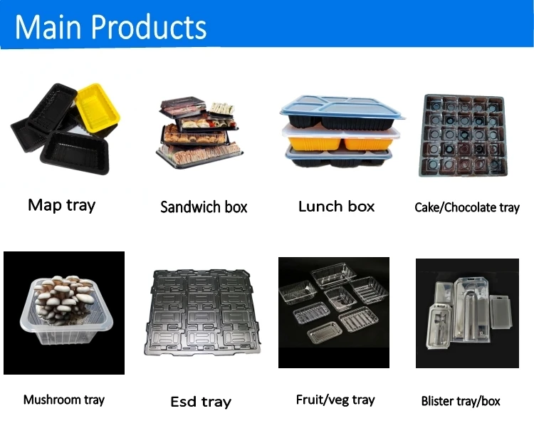 High Quality Black Rectangular Stackable Food Catering Tray