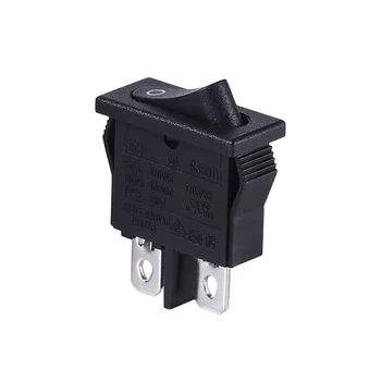Manufacturer Customized 6A 8A 2 Pin Black 250V Ac Power Switch T105 55 Rocker Switch