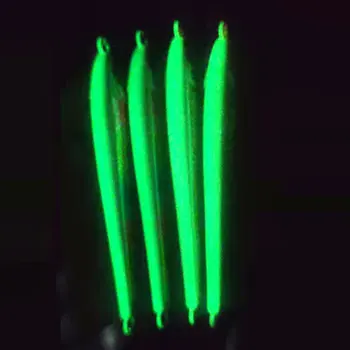 Shore Casting Iron Plate Fast-Sinking Night-Glow Lead Lure 60g/80g/100g for Spanish Mackerel Grouper Cod Cutlassfish-Sea Fishing – Lure – view 4