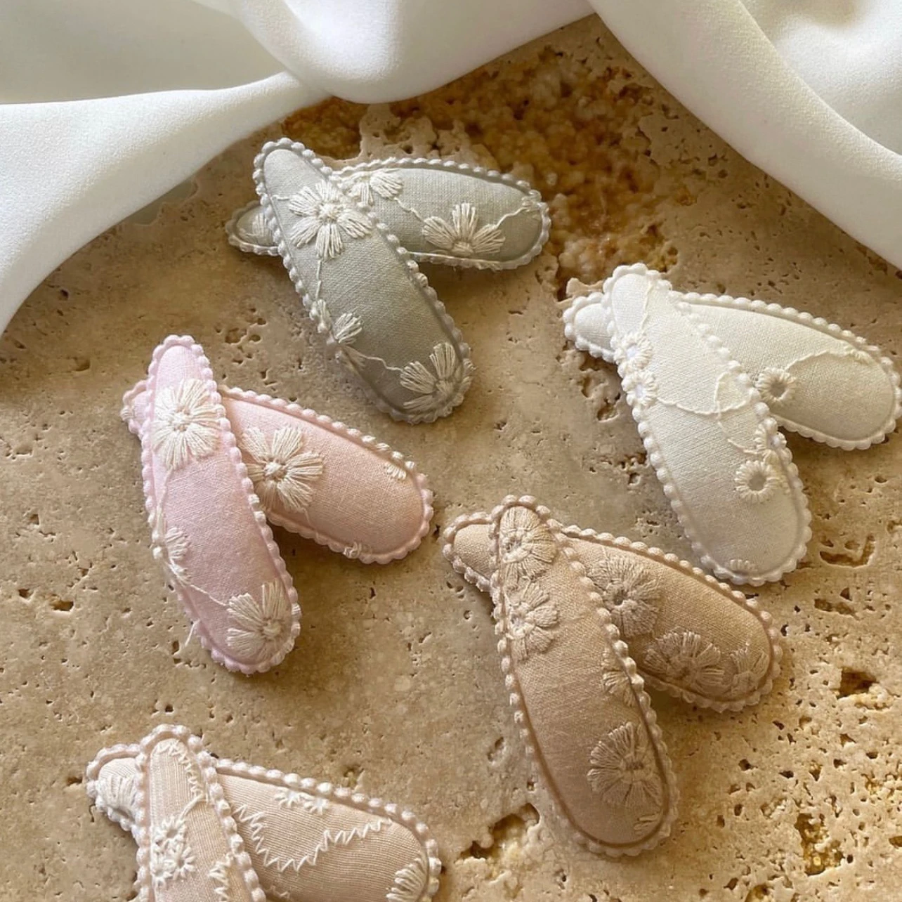 2022 дешевые заколки для волос с вышивкой девочек и Детские зажимы Цветочная заколка декоративные