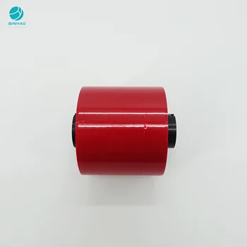 20000M Single Side Glue Adhesive Solid Red Tear Tape For FMCG Products Package