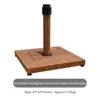 Foglio di ferro grano di legno colato calcestruzzo ombrello base 17.5kgs
