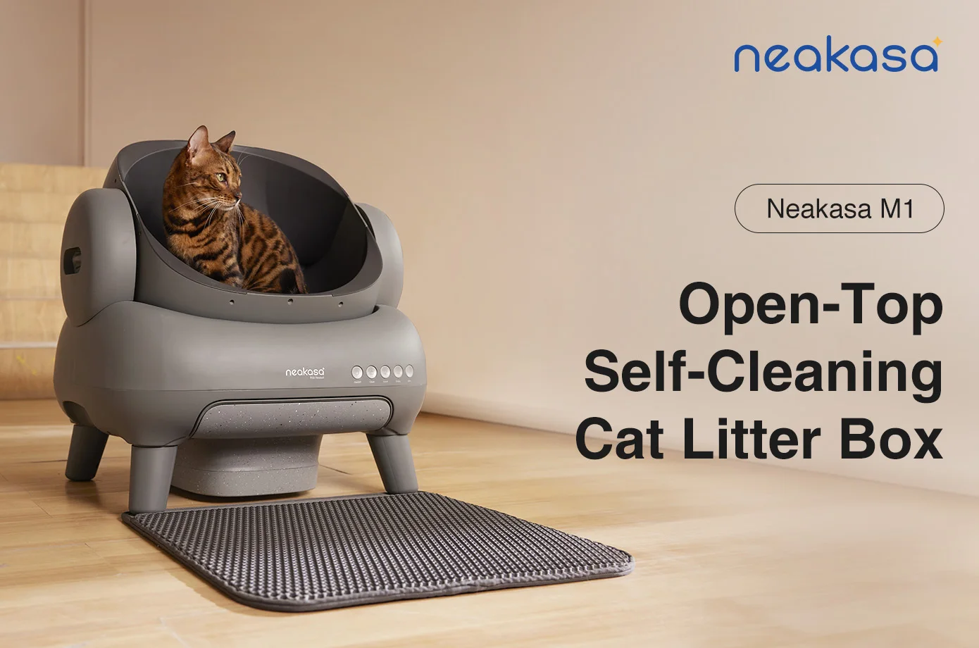 Neakasa Cat Accessories M1 Open Top Electronic Large Self Cleaning