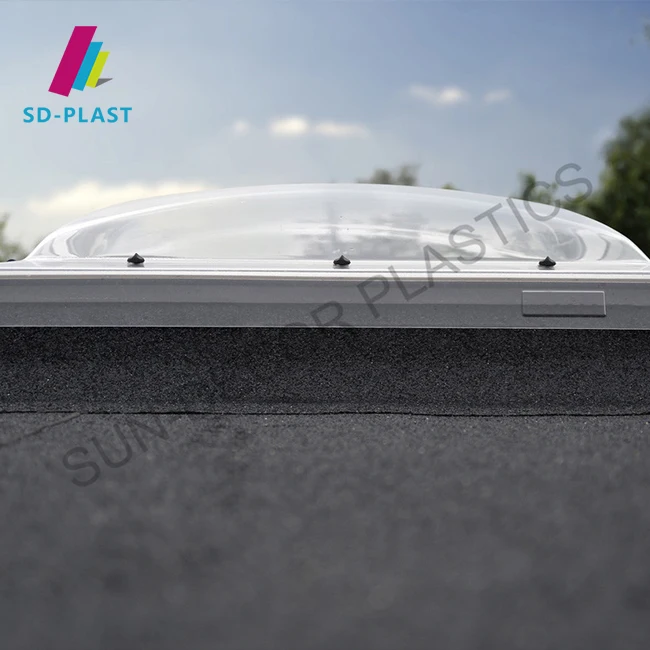 Wholesale Polycarbonate Sky Light Window Polycarbonate Roofing Sheet Roof Glass Dome Skylight Polycarbonate Dome
