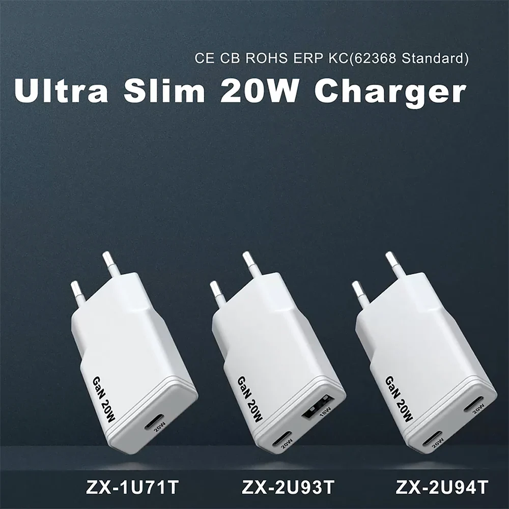 ZONSAN Ultra Slim 20W Charger - Fast, Safe, and Versatile