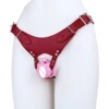 AS-033 pink cage+red belt