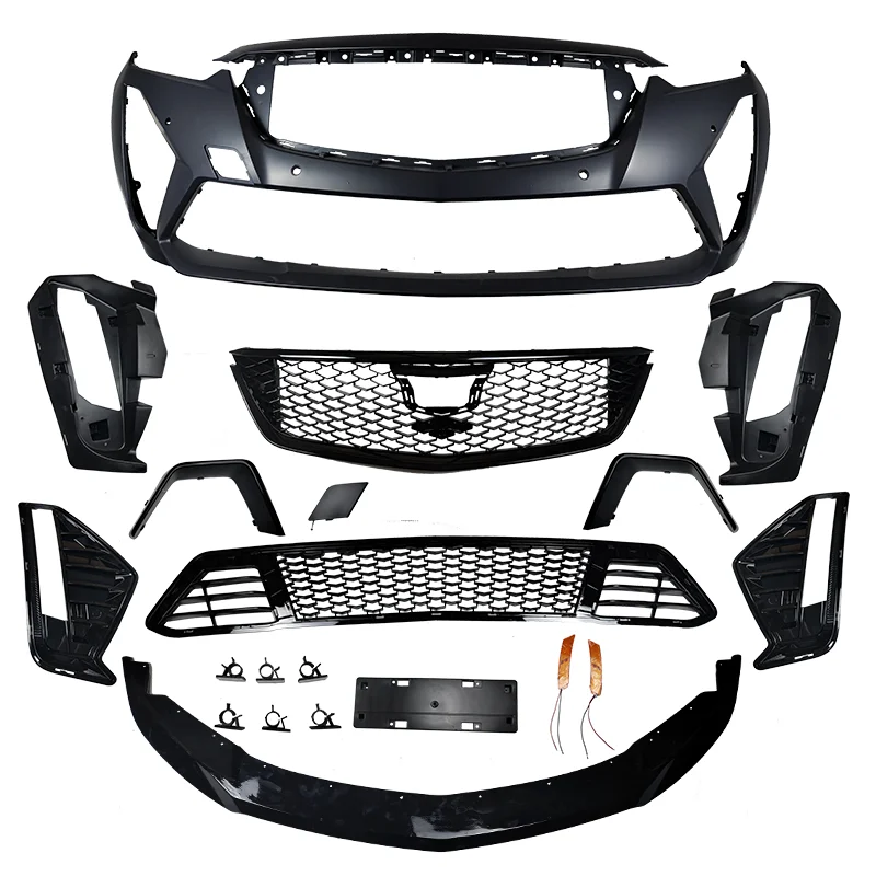 High Quality Automobile Black Wing Front Bumper Assembly For Cadillac