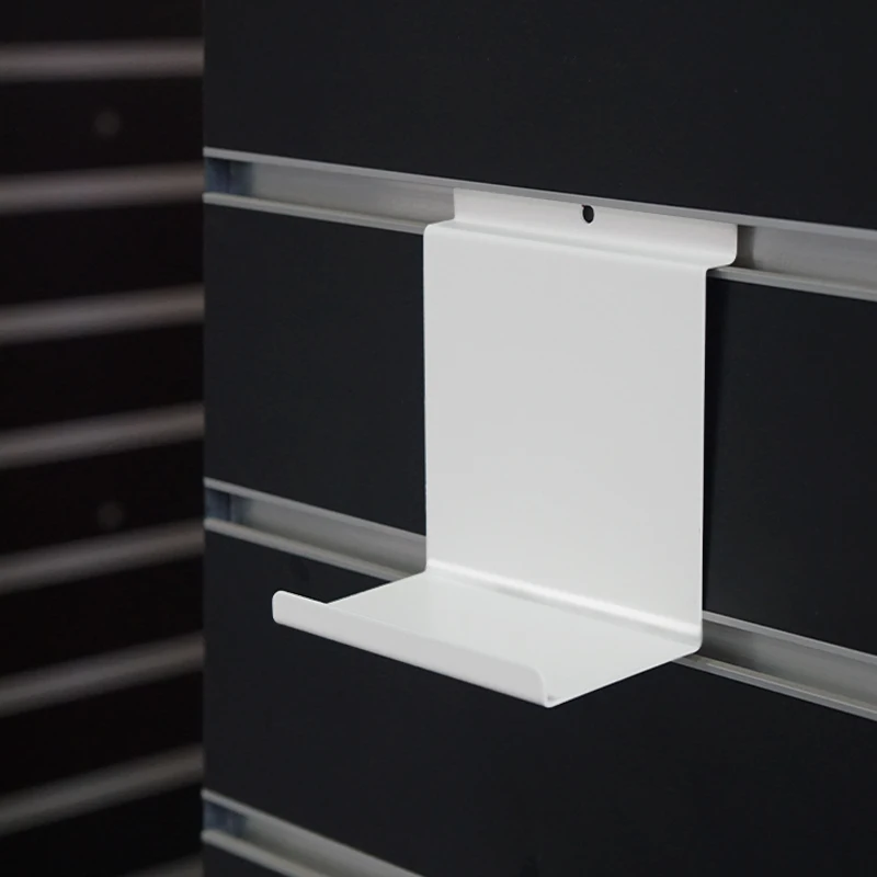 2-Pack Acrylic Slatwall Displays - 6.5x8 Inch Clear Book & Video Holders
