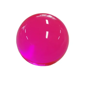 3" 4" 5" inch transparent colored resin ball UV ball glow in dark glitter ball