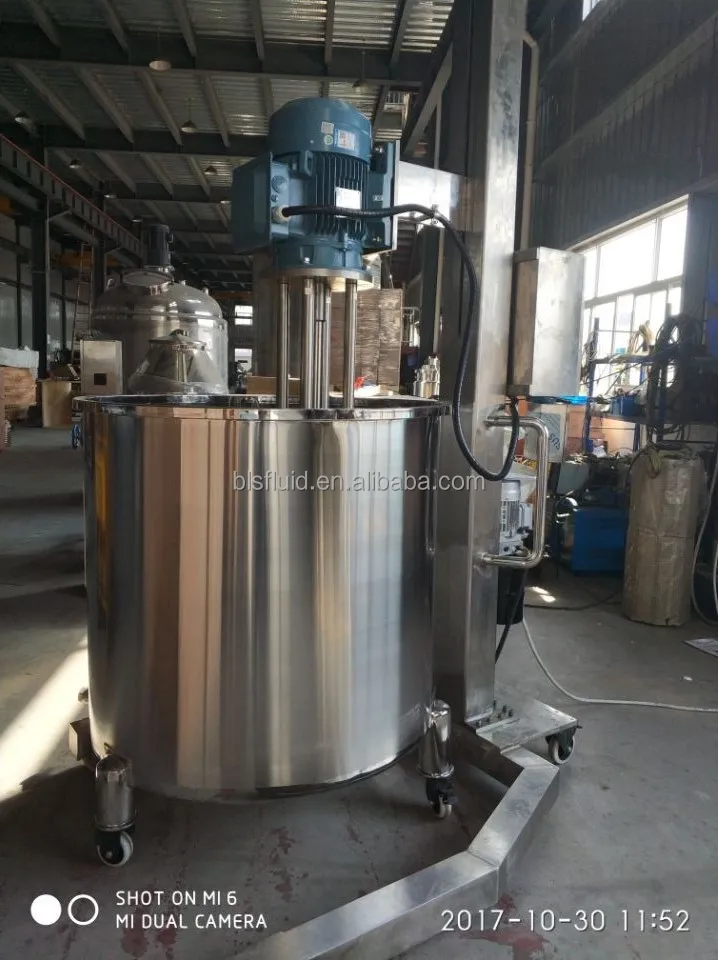 Vertical High Shear Homo Mixer Batch Homogenizer for Cosmetics
