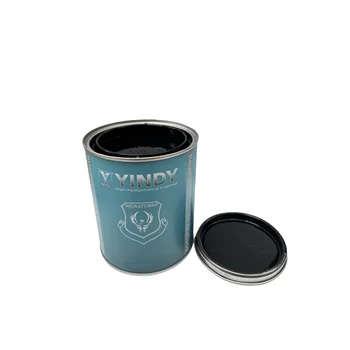 Factory Wholesale High Quality High Gloss Car Paint Hot Sale Easy Spray 1K   Dark Black Color Coating  Car Refinish Paint