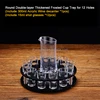 Round-12 holes+12 cups+1 decanter(Acrylic)