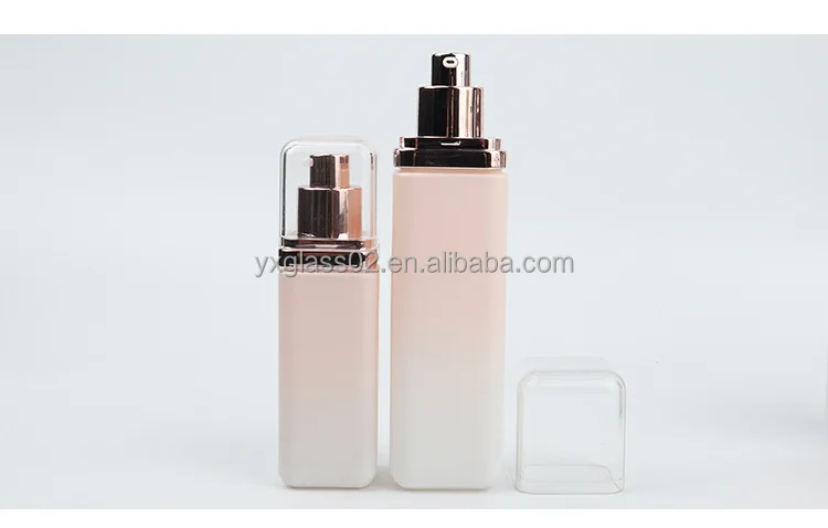 Make up skincare packaging container empty cosmetic bottle foundation glass bottle cosmetic glass packaging container supplier supplier