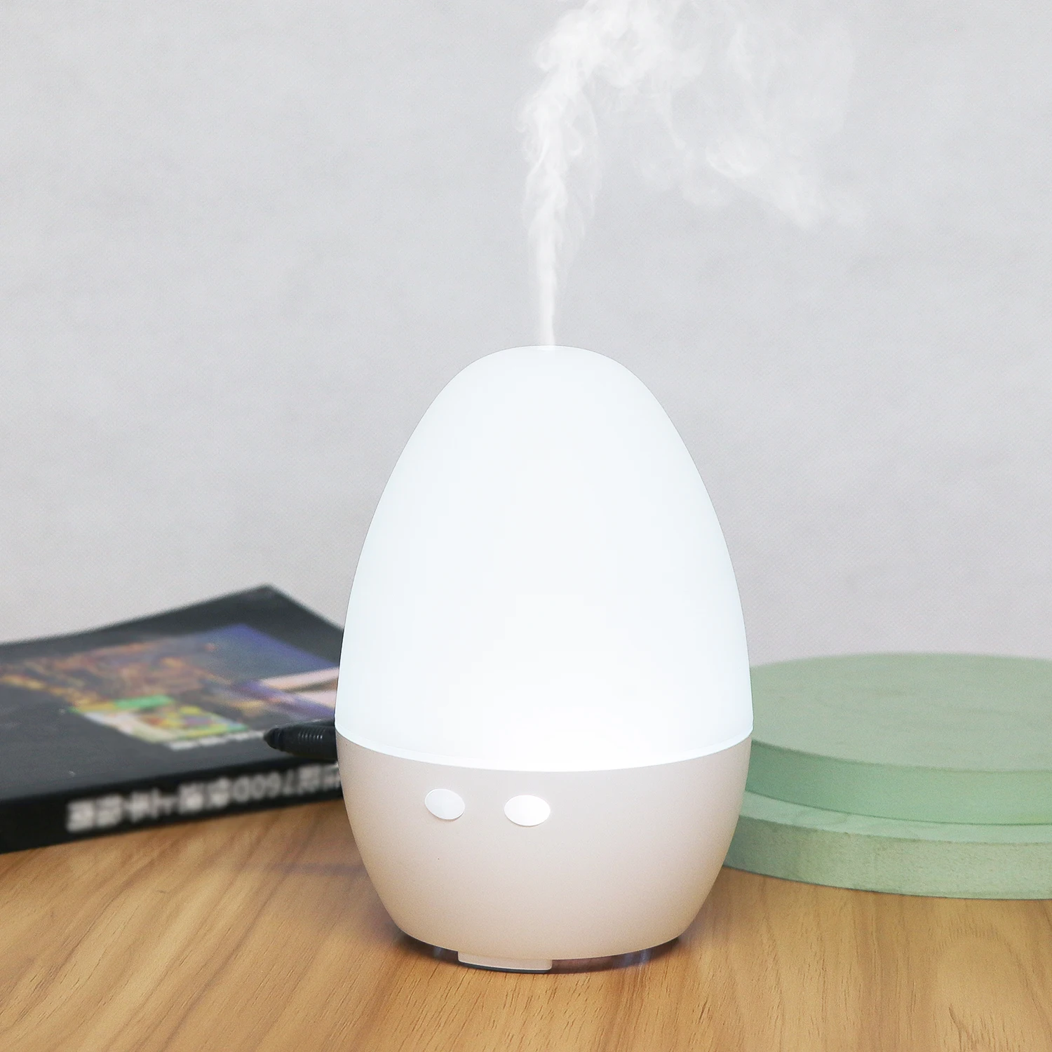 Wood Mini Humidifier Colorful Ultrasonic Humidifier Dinosaur Egg Humidifier for Hotel Bedroom