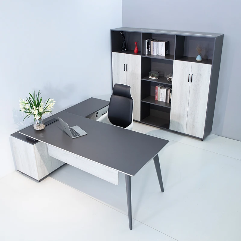 Luxury Boss Office Desk Modern Furniture Executive L Shape Office Desk