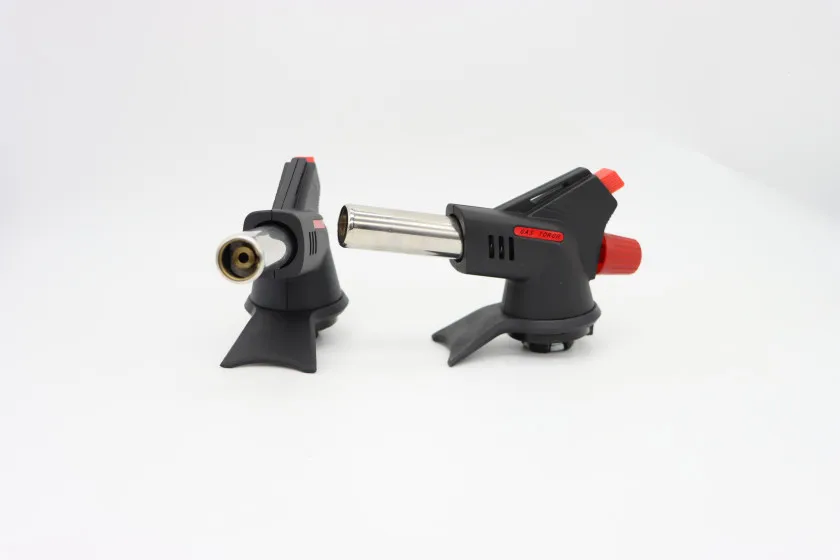 Torch Lighter Spray Gun Butane Two Flame Smoking Cigar Lighters Metal Torch Flame  Jet Flame Torch Lighter