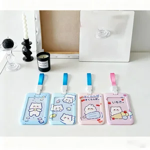 Multi-Purpose Cartoon Lanyard Kit, Complete ID Card Holder Set with Strap