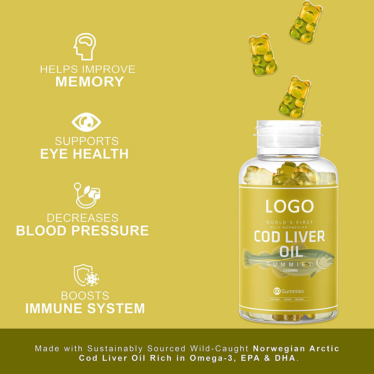 World's First Wild Organic Cod Liver Oil Gummy Supplement Caught In