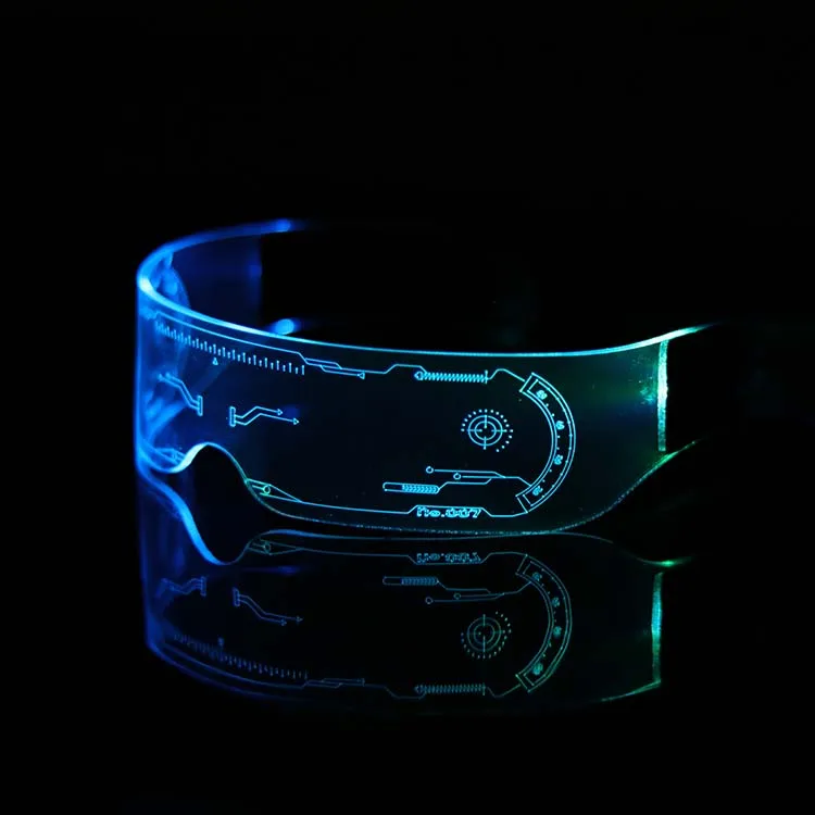 LED Glasses EL Wire Neon Party Luminous LED Glasses Light Up Glasses Rave Costume Party Decor DJ SunGlasses Halloween Decoration