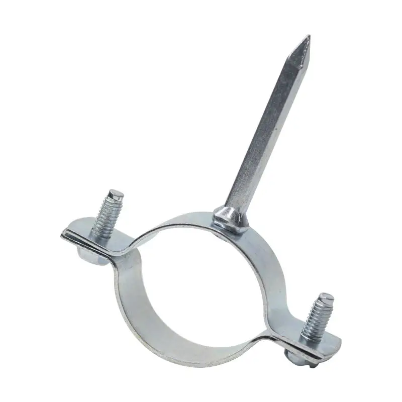 Pipe Clamps with Rubber and with Nail M6X70