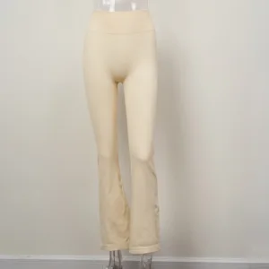 New GGFRIDAY Pants Fitness Yoga Wear High Waist Seamless Yoga Flared Leggings