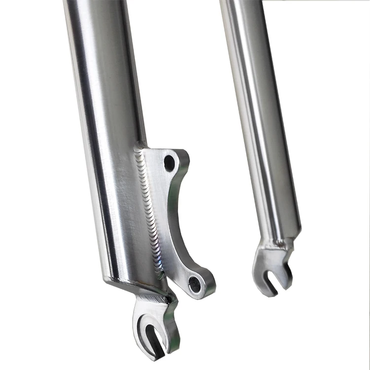 Titanium Bicycle Fork Rigid Fork Titanium Mtb Fork Factory Price of 29" Carton Mountain Bike Silver Round Dado Plano Fox 26 Mm