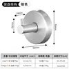 Strong suction cup straight hook silver