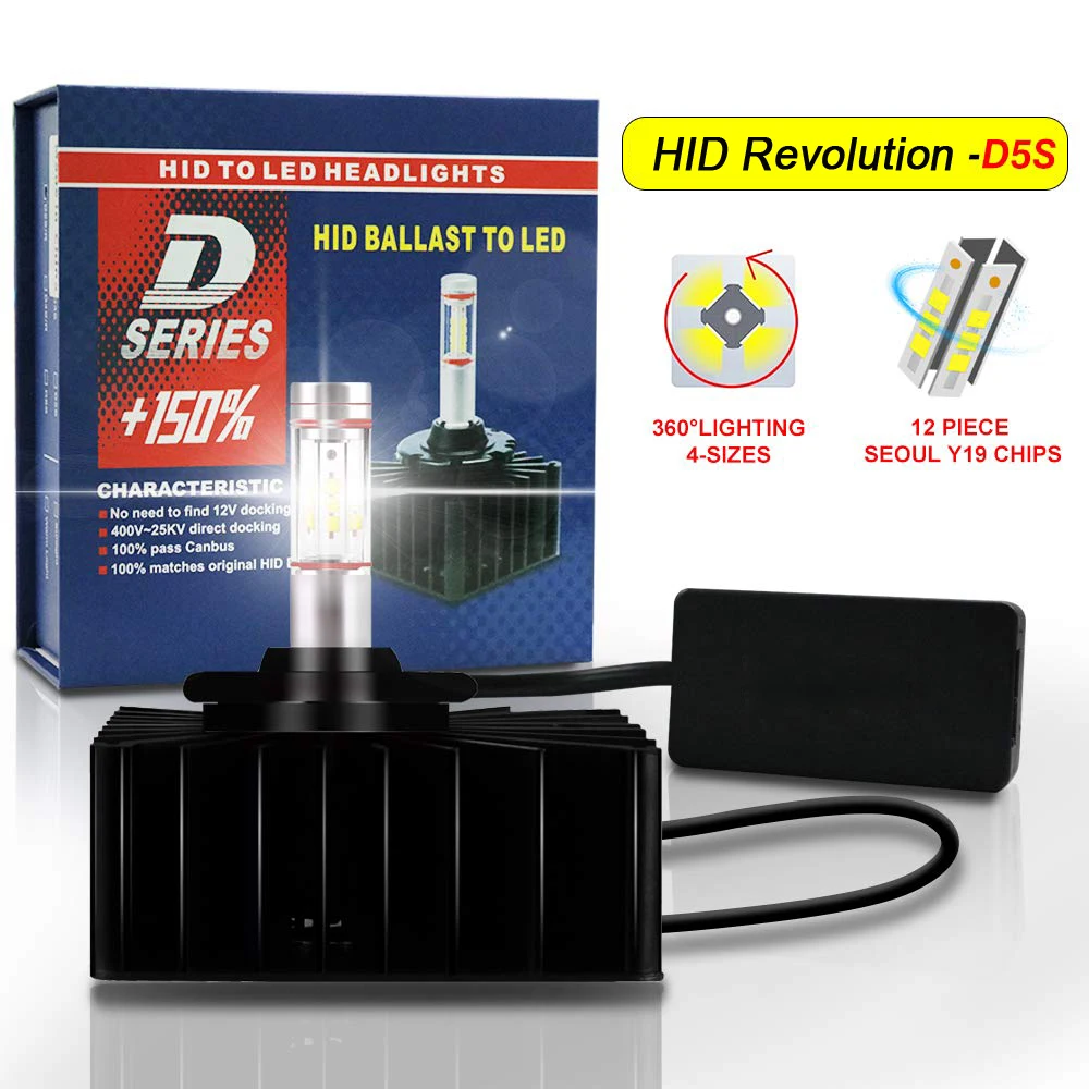 d5s led headlight bulb conversion kit