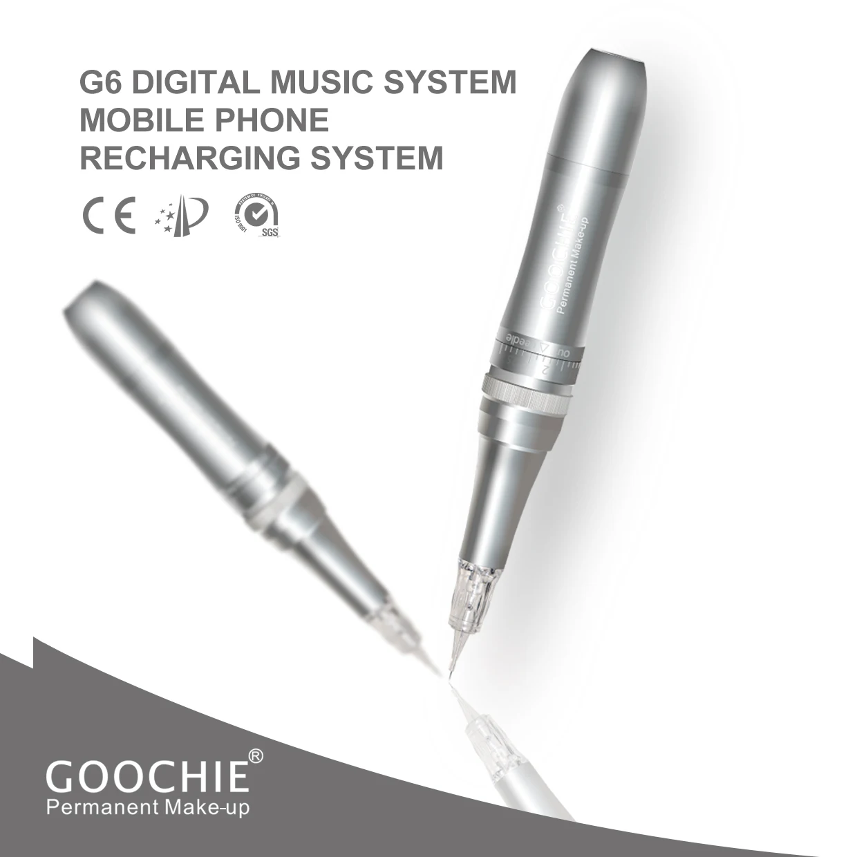 Goochie G6 Electric Portable Micropigmentation Machine Tattoo and Permanent Make-Up Device with Easy Charging