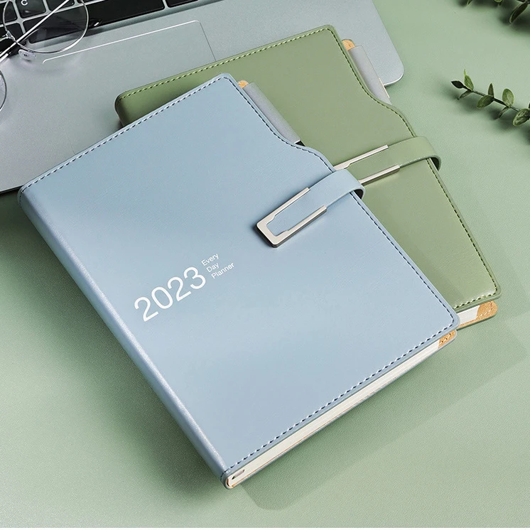 Custom Planner 2023 High Quality Leather Cover Notebook Organizer 365