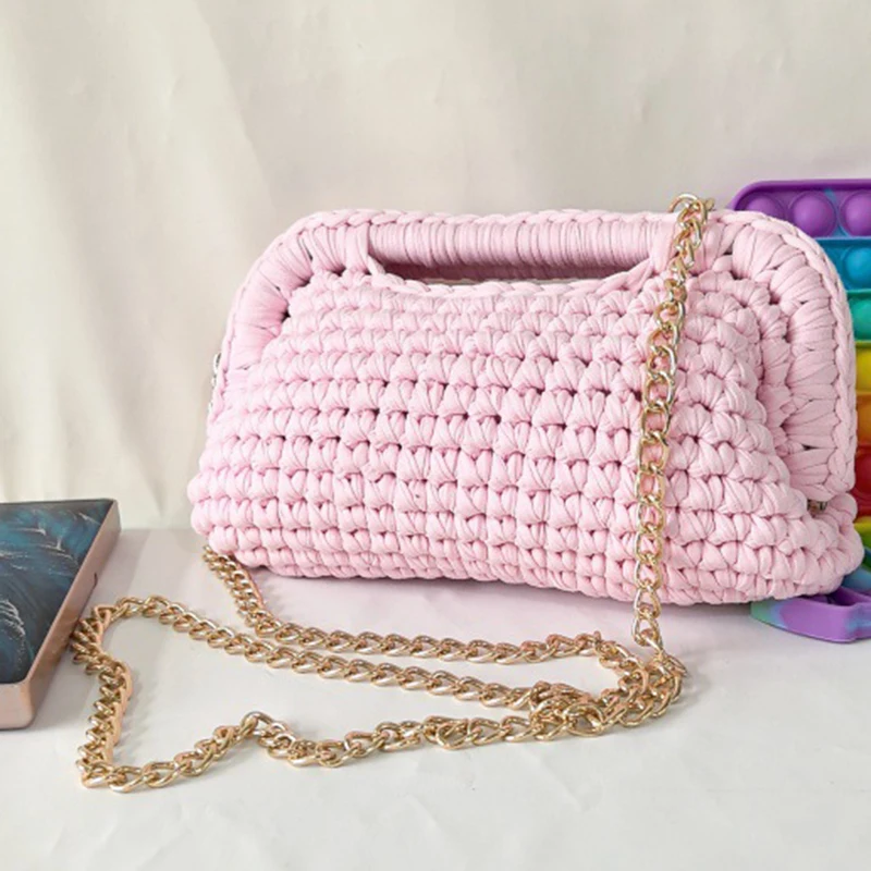 Handmade Clutch Bag for Women Evening Wedding Small Clutch Purse Crochet  Pouch Beach Bag Crochet Handbags