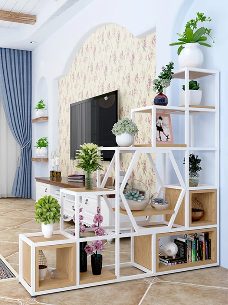 Modern Simple Storage Rack Stands Home Room Dividers with Storage Racks ...